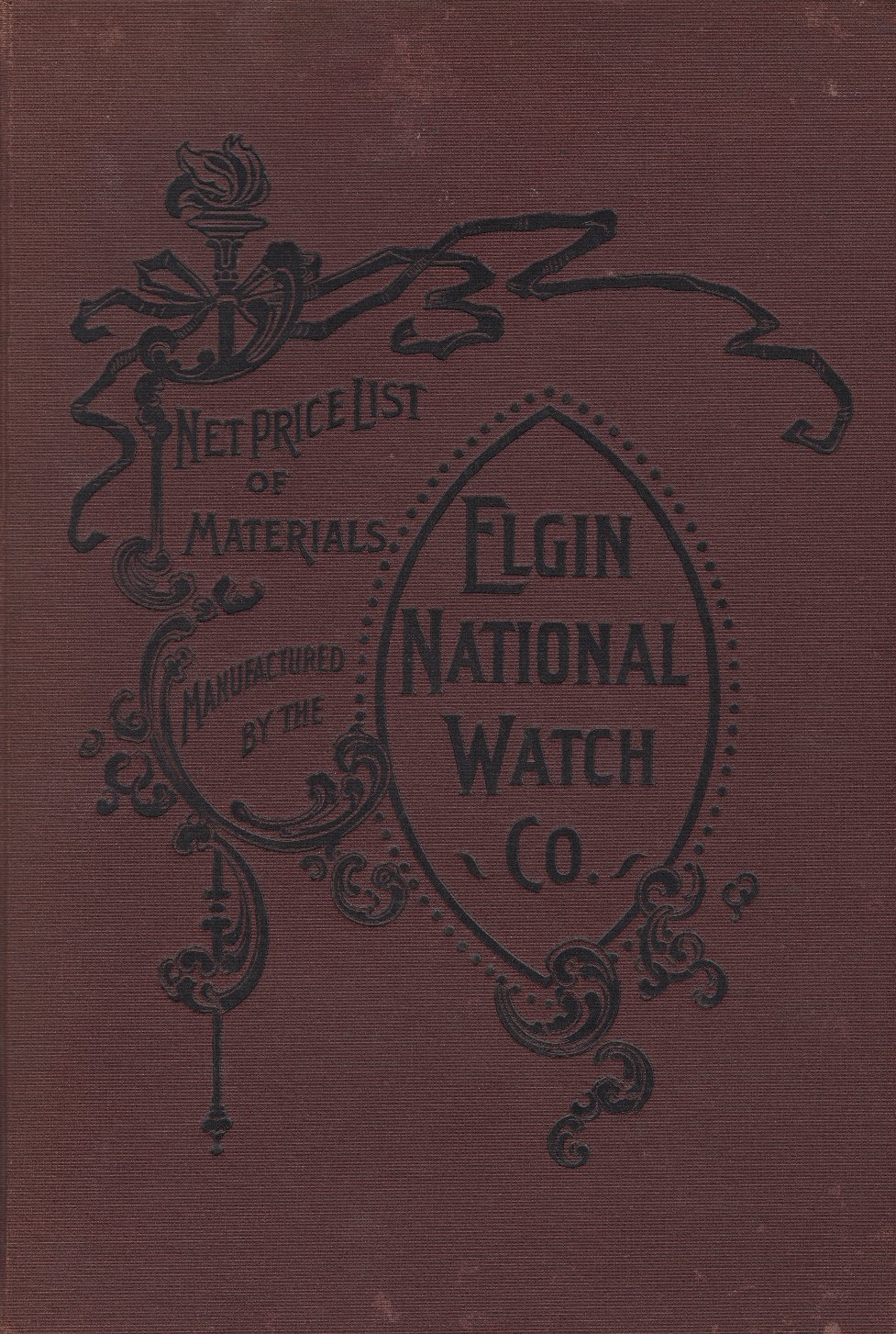 Net Price List of Materials Manufactured by the Elgin National Watch Co. (1896) Cover Image