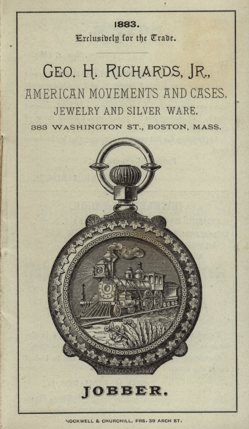 Geo. H. Richards, Jr. Price List Catalog (1883) Cover Image