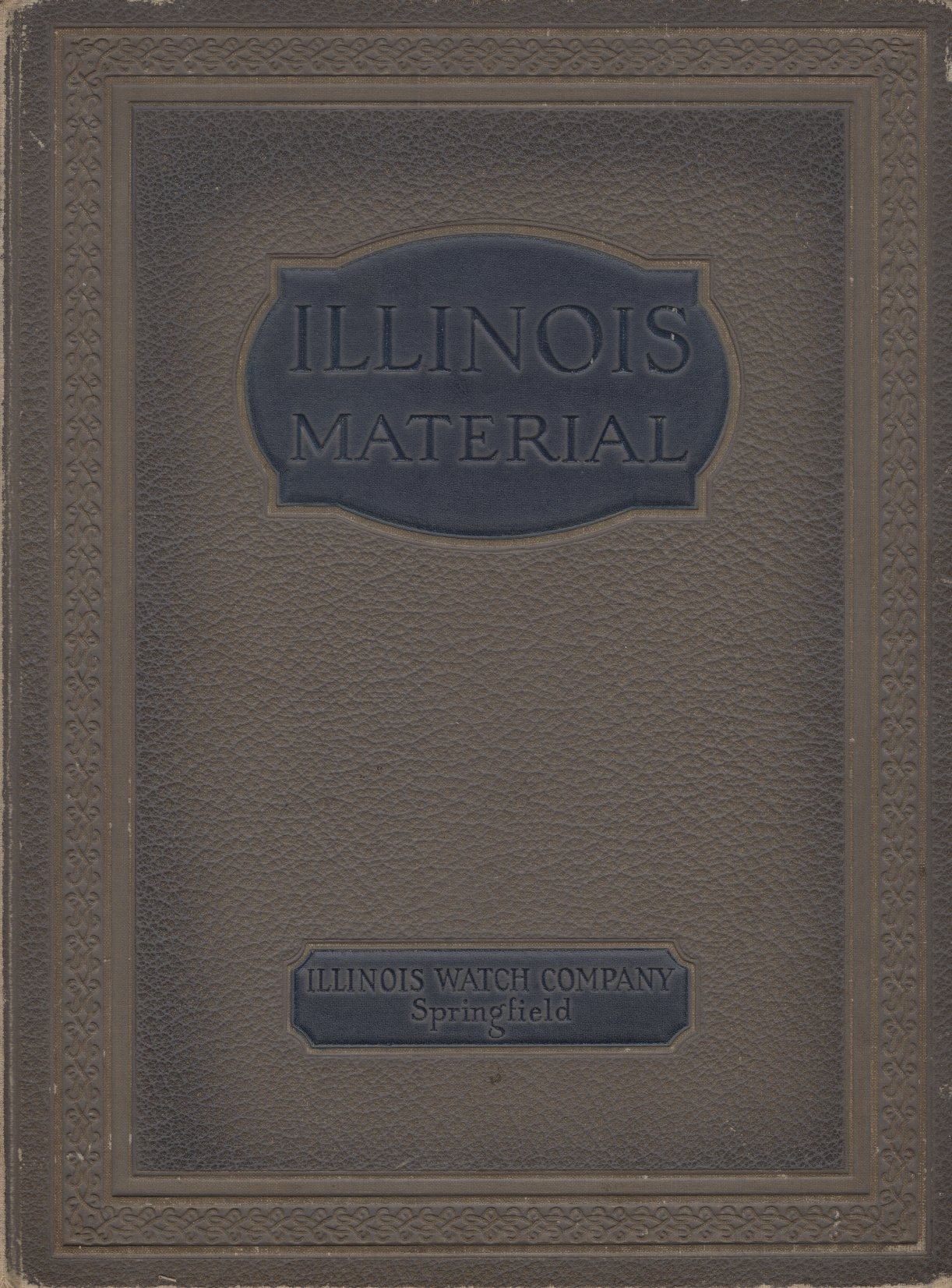 Illinois Watch Company 1923 Material Catalog Cover Image